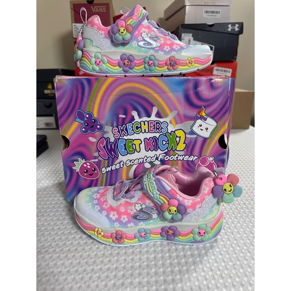 Skechers Sneakers Kids 12 Sweet Kickz 2 Flower Friends White Multi 303624L